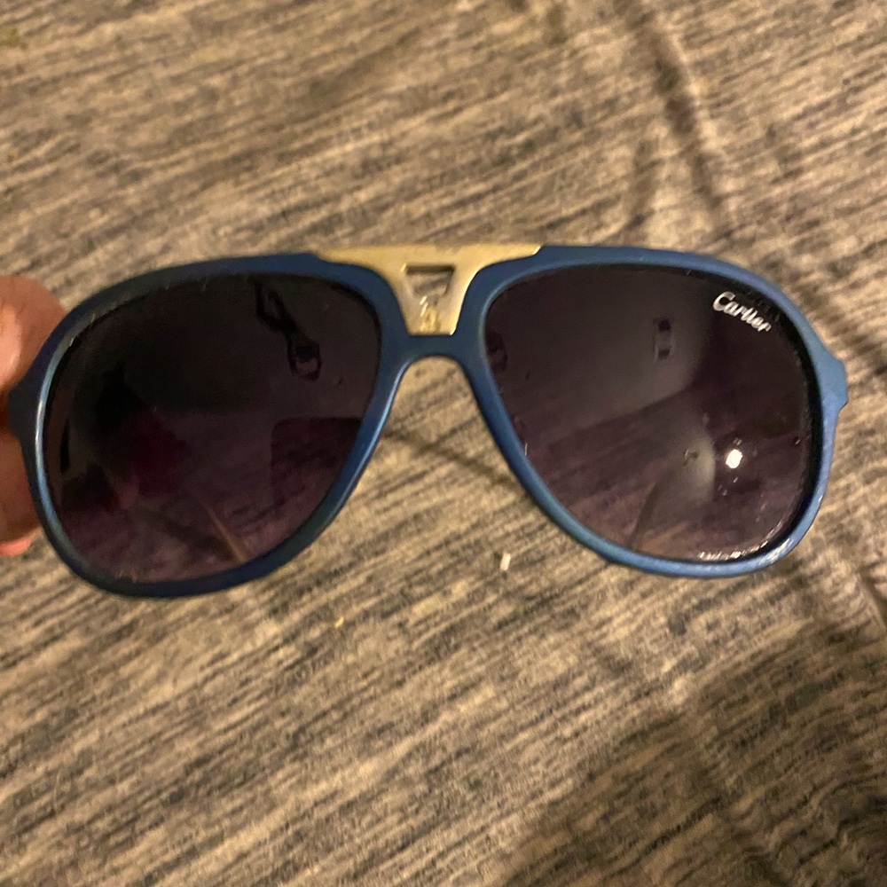 blue cartier sunglasses